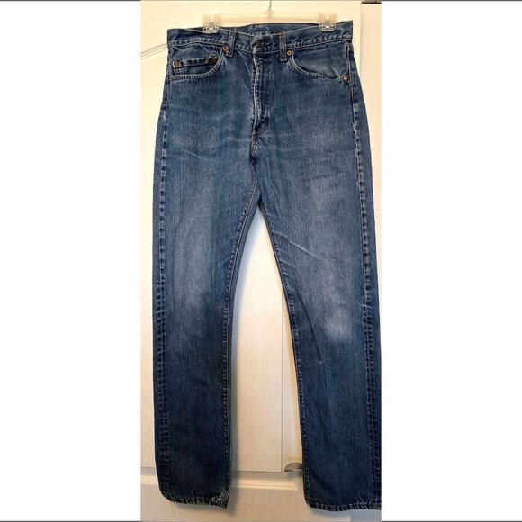 Men's Vintage 34-34 Levi's Red Tab 505 Blue Jeans